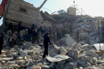 Bombardiertes Krankenhaus in Idlib.