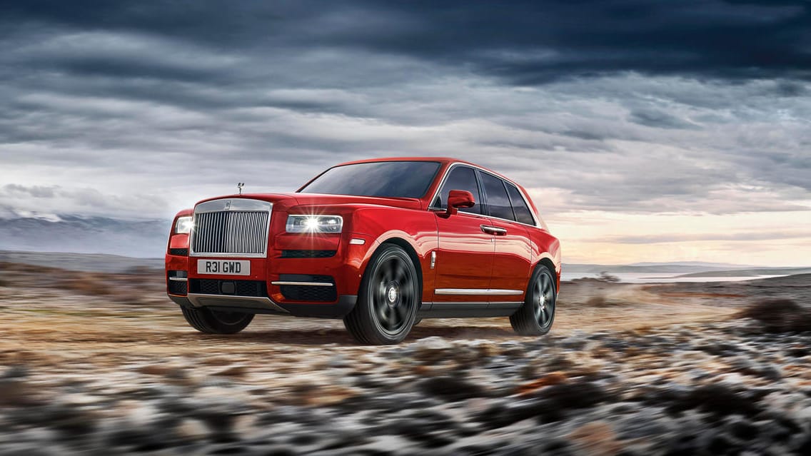 Kommt im Herbst: Mit dem Cullinan bringt die britische Nobelmarke Rolls-Royce ihren ersten Geländewagen auf den Markt.