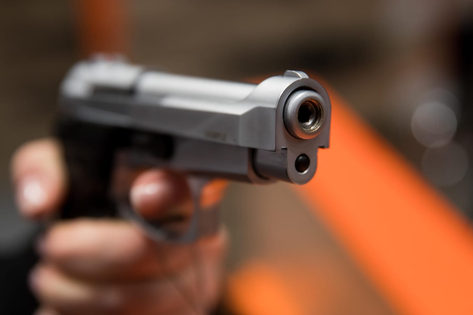 Eine Schreckschusswaffe (Symbolfoto): Das Kind blieb unverletzt.