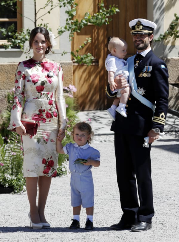 Prinzessin Sofia mit ihren Männern: Eine stolze junge Familie.