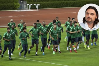 WM-Teilnehmer: Das saudische Team ist in Russland zum fünften Mal bei einem Weltturnier dabei. t-online.de-Experte Lutz Pfannenstiel attestiert einigen Spielern allerdings nur Drittliganiveau.