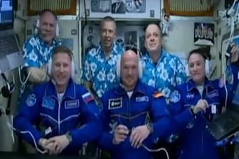 Alexander Gerst und die Crew der ISS.