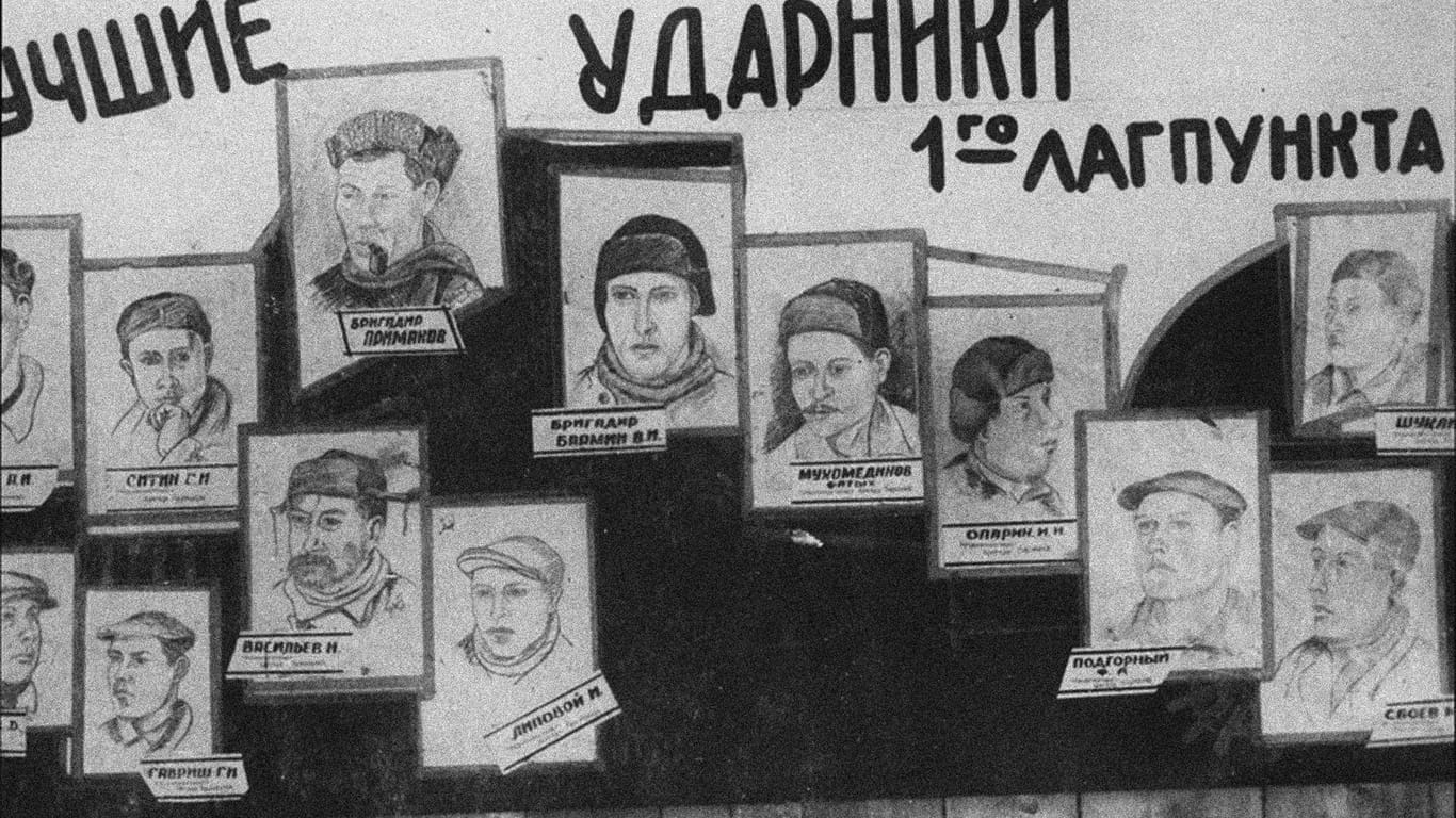Insassen des Gulag: Angeblich haben russische Behörden Karteikarten vernichtet, die das Netz der Straf- und Zwangsarbeiterlager des Gulag dokumentierten.
