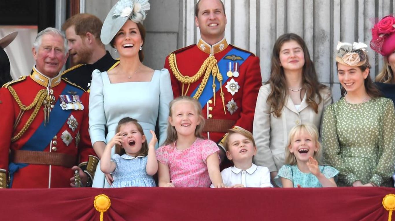 Prinzessin Charlotte, Savannah Phillips und Prinz George: Die Kleinen haben sichtlich Spaß.