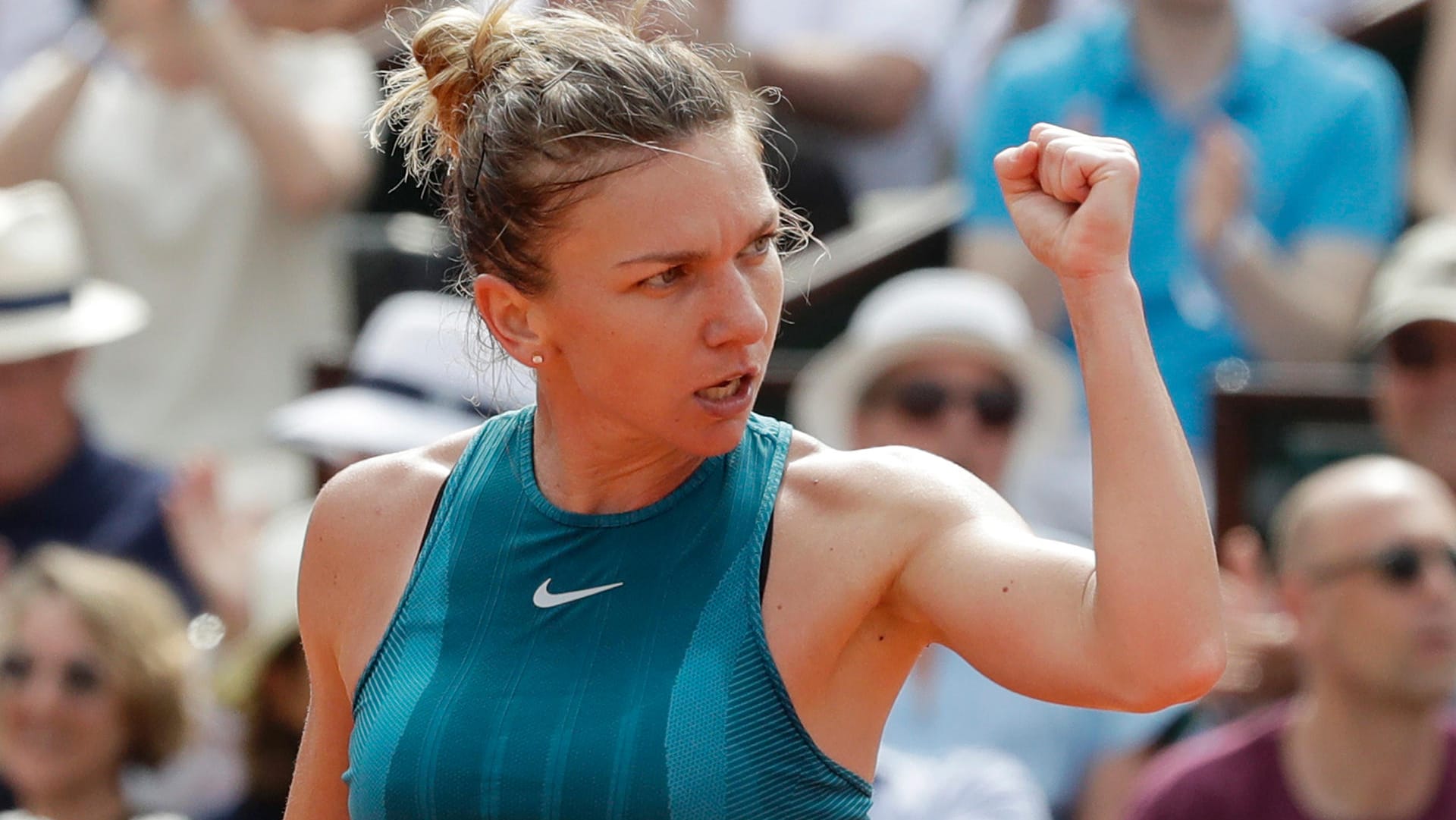 Befreiender Jubel: Simona Halep im Finale gegen Sloane Stephens.