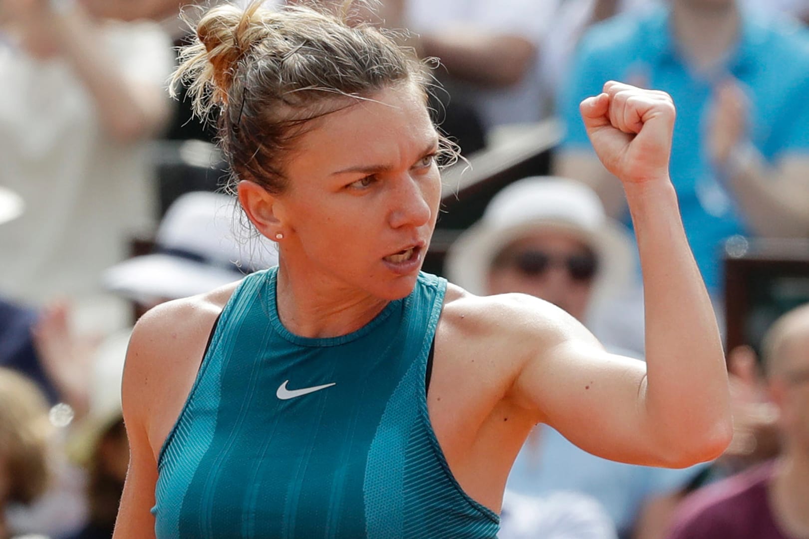 Befreiender Jubel: Simona Halep im Finale gegen Sloane Stephens.