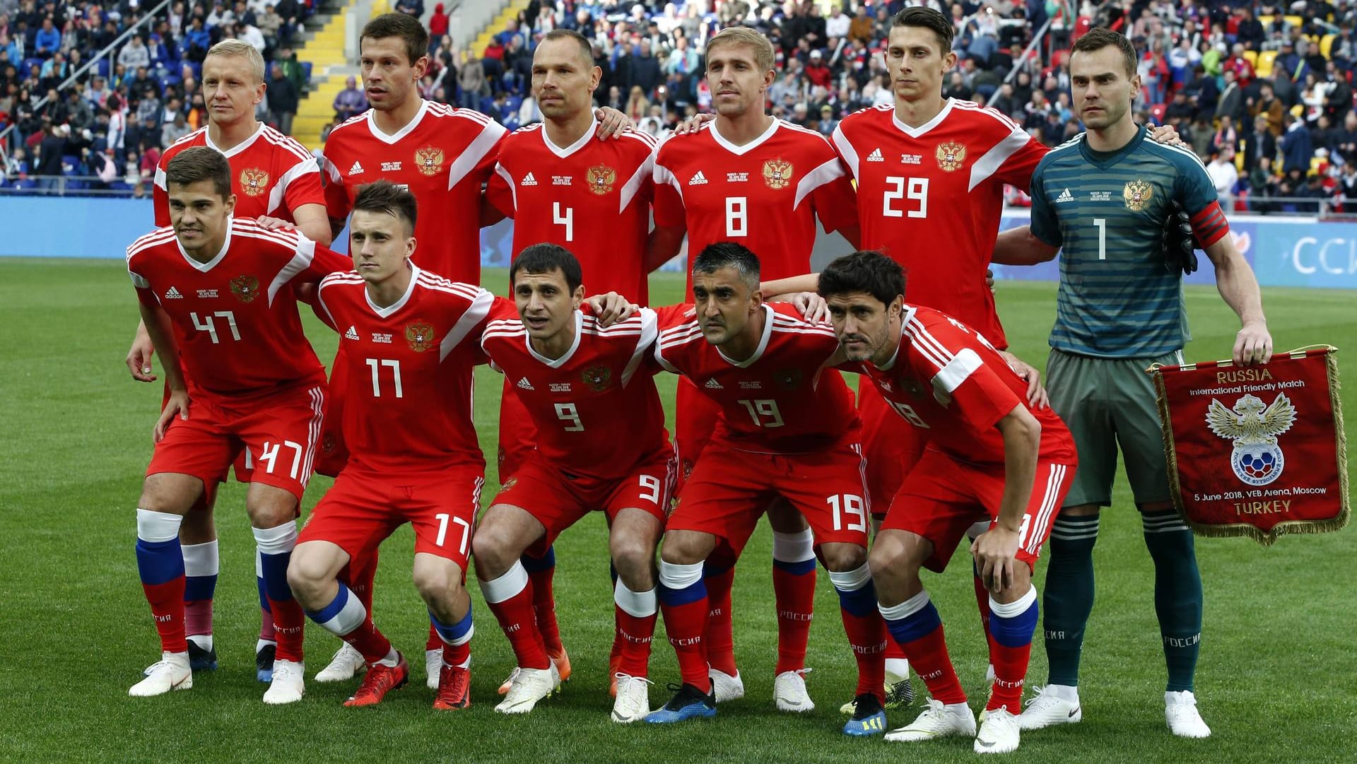 Russland: Die russische Nationalelf ist besser bekannt als "Sbornaja" oder auch "Die Mannschaft".