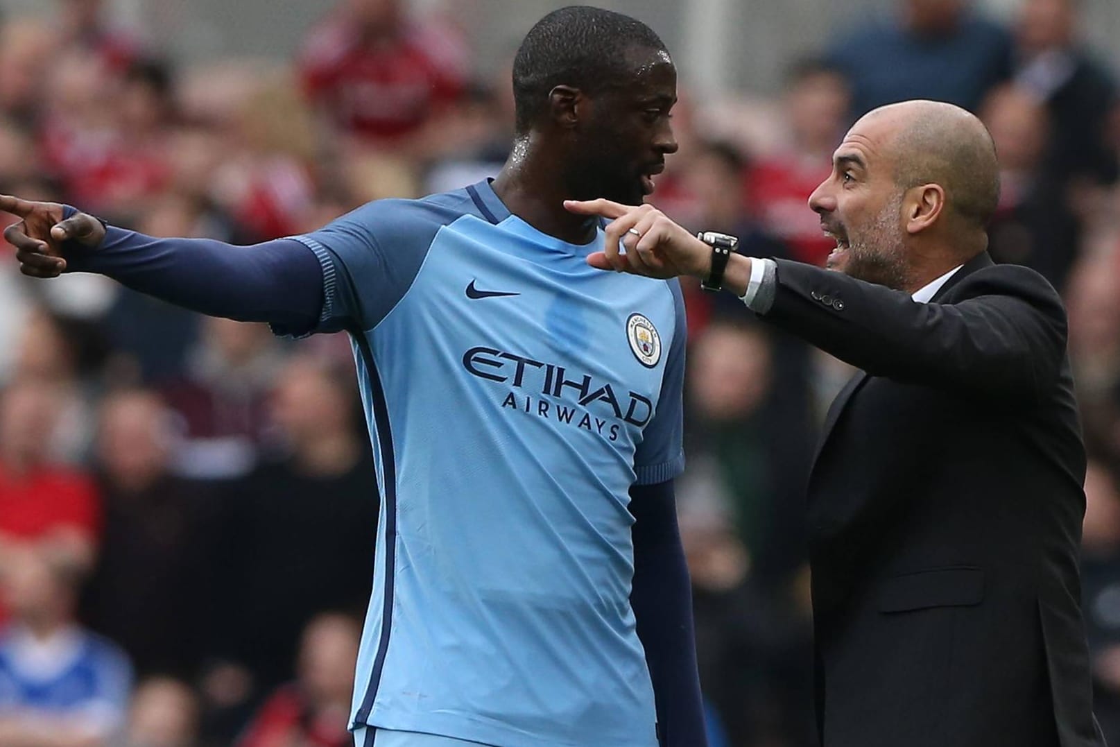 Rauer Ton: Yaya Touré (li.) und Pep Guardiola werden keine Freunde mehr.
