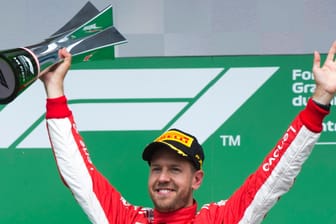 Sebastian Vettel strahlt nach dem Sieg beim Grand Prix von Kanada.