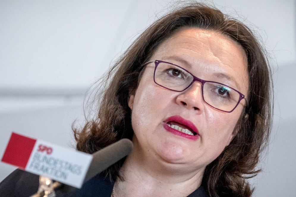 Die SPD-Bundesvorsitzende und Fraktionsvorsitzende Andrea Nahles: Sie kritisiert den Auftritt ihrer Partei bei der Bundestagswahl mit deutlichen Worten.