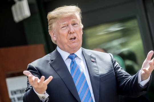 Attackiert Deutschland erneut wegen seiner geringen Verteidigungsausgaben: US-Präsident Trump.