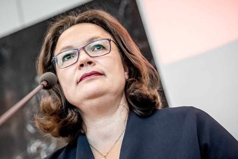SPD-Partei- und Fraktionschefin Andrea Nahles will, dass die Frage des Kanzlerkandidaten vor der Wahl 2021 frühzeitig entschieden wird.