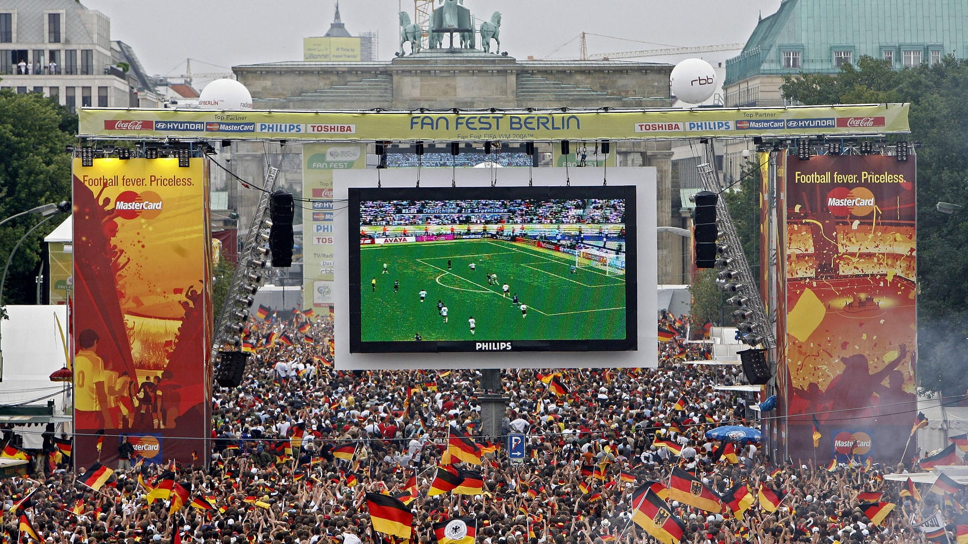 Fanmeile am Brandenburger Tor