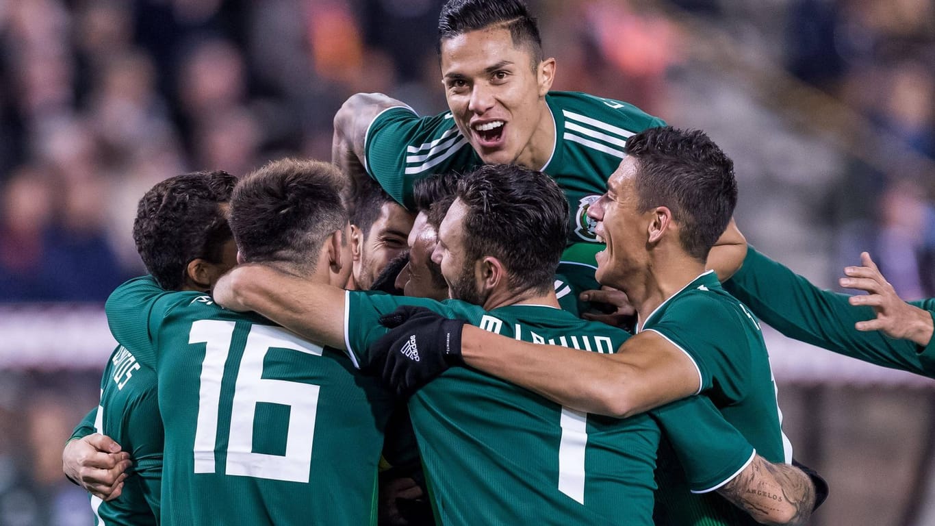 Ein eingeschworener Haufen: Das mexikanische Team.