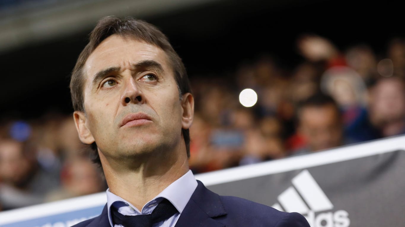 Spaniens Nationaltrainer Julen Lopetegui: Sein Wechsel zu Real Madrid nach der WM sorgt für Riesen-Wirbel im spanischen Team.