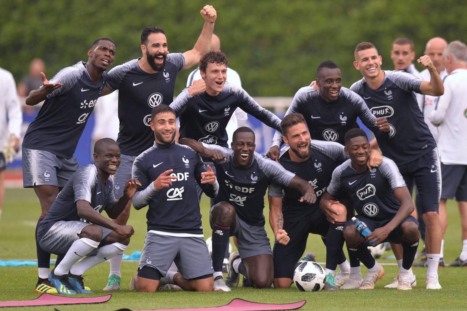 Das französische WM-Team: Die Équipe Tricolore ist zusammengerechnet die wertvollste Mannschaft des Turniers.