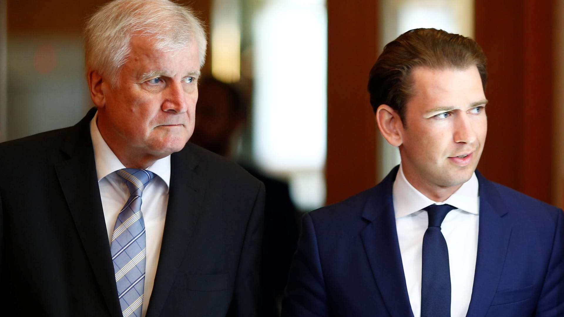 Bundesinnenminister Horst Seehofer (l., CSU) und der österreichische Bundeskanzler Sebastian Kurz: "Starker Partner".