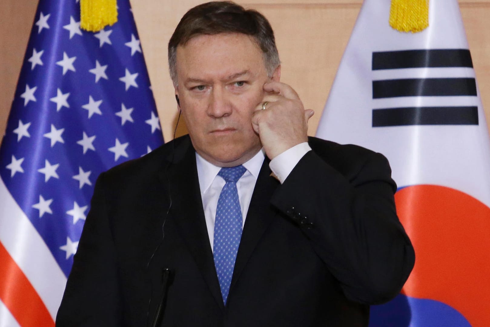 US-Außenminister Mike Pompeo in Seoul: "Das ist nicht hilfreich für Ihre Leser, Ihre Zuhörer oder die Welt."