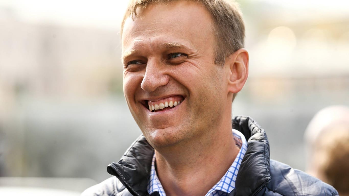 Der russische Oppositionelle Alexej Nawalny: "Zurück nach einer 30-tägigen Geschäftsreise"