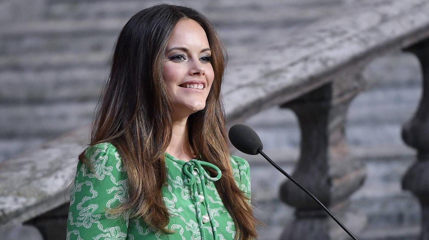 Prinzessin Sofia: Im Stockholmer Rathaus hielt sie eine Rede, wählte für den Auftritt ein grünes Kleid.