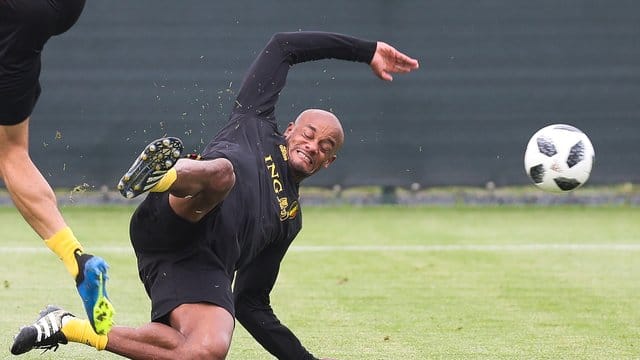 Fehlte beim ersten WM-Training Belgiens auf russischem Boden: Vincent Kompany.