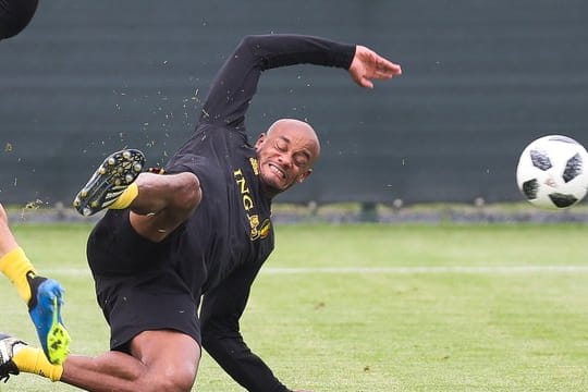 Fehlte beim ersten WM-Training Belgiens auf russischem Boden: Vincent Kompany.