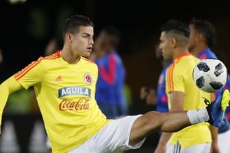 Bayern-Profi James Rodríguez fehlte beim Training Kolubiens in Kasan.