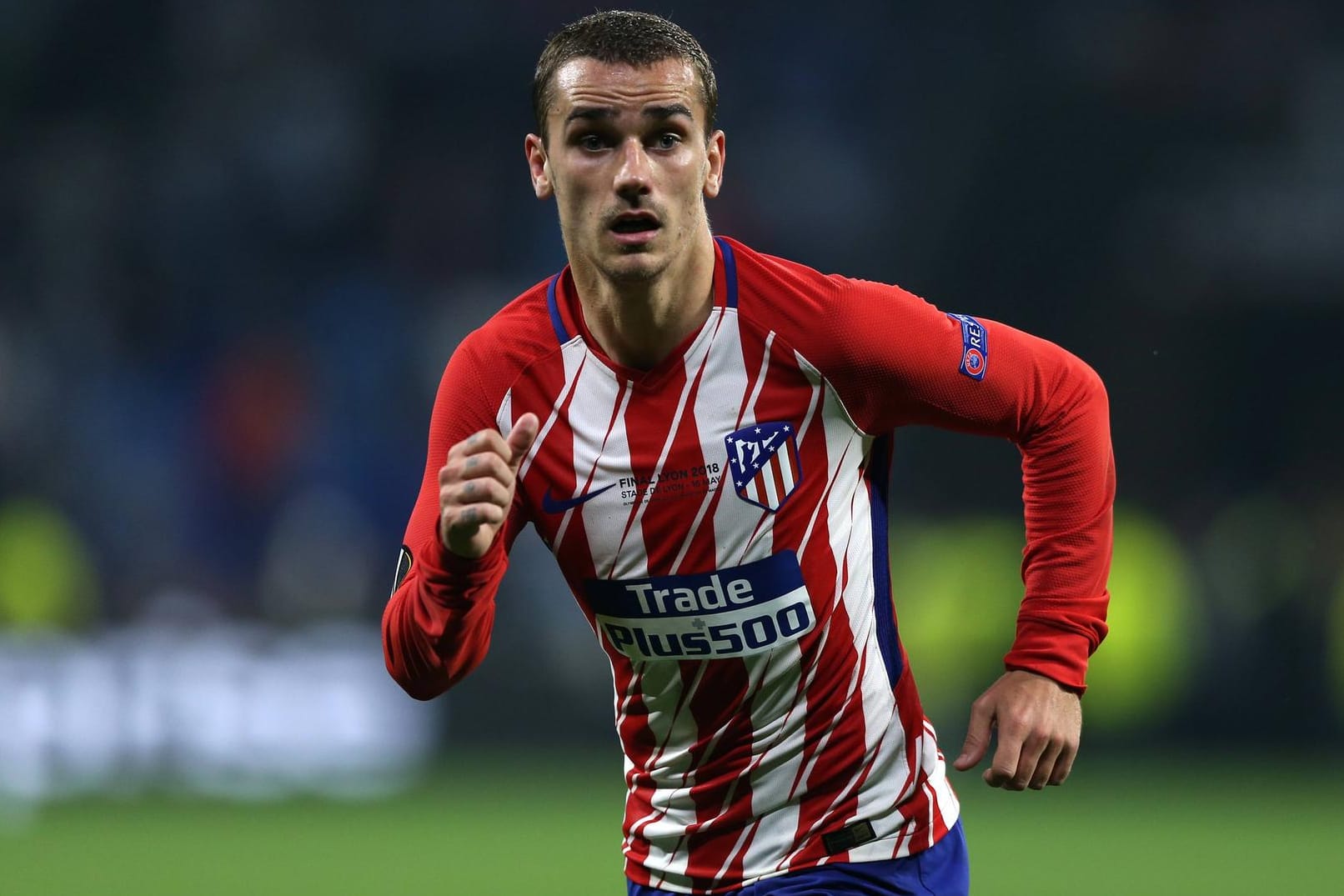 Griezmann im Atlético-Trikot. Der Franzose spielt seit 2014 für die Rojiblancos.