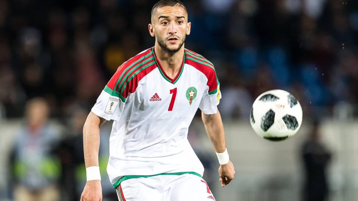 Hakim Ziyech hat bisher 17 Länderspiele für Marokko absolviert und angeblich das Interesse vieler Bundesligisten auf sich gezogen.
