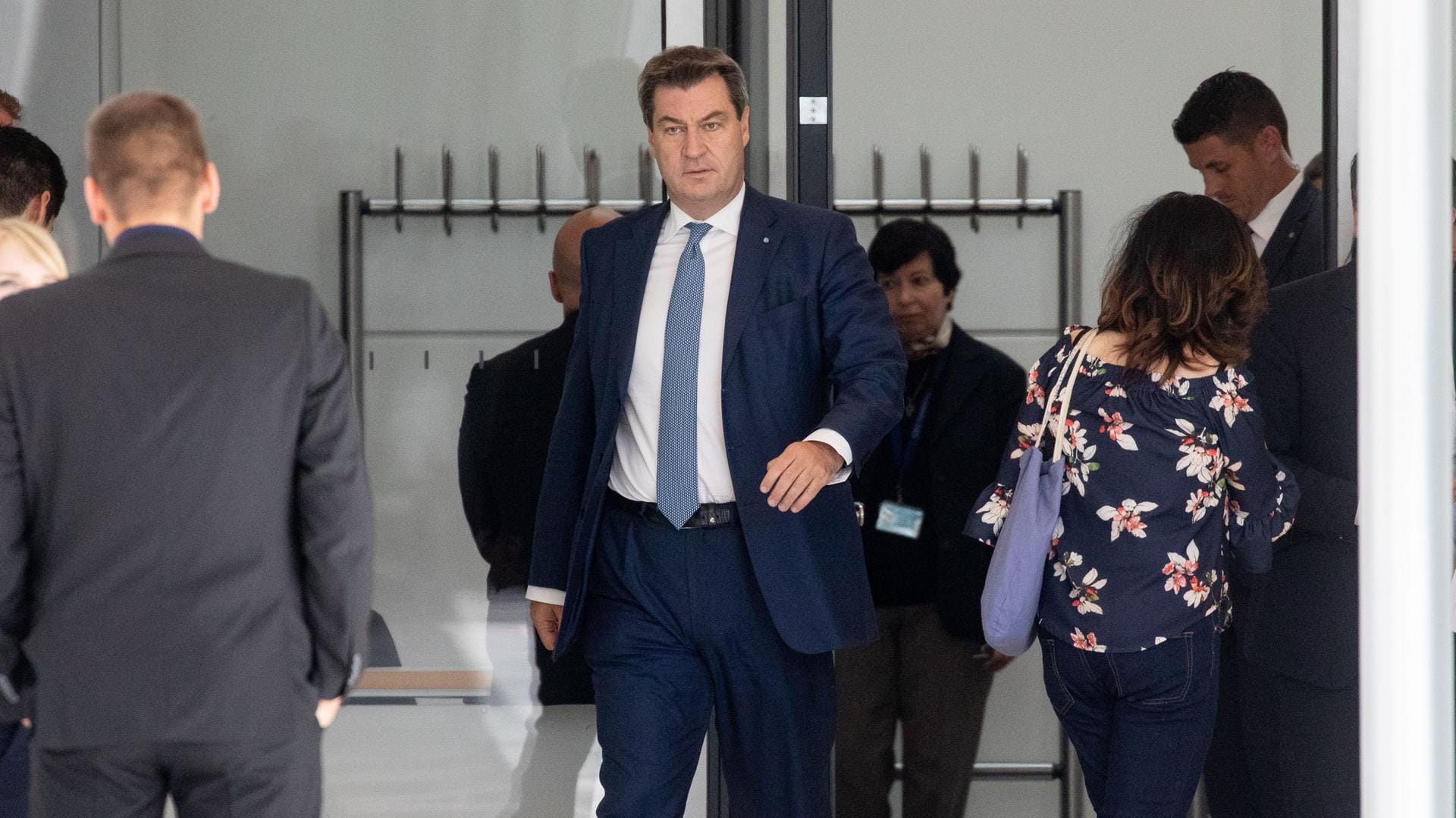 Markus Söder: Die Fragen der "Bild" über das Risiko eines Koalitionsbruchs beantwortete er nicht. Markus Söder: Die Fragen der "Bild" über das Risiko eines Koalitionsbruchs beantwortete er nicht.