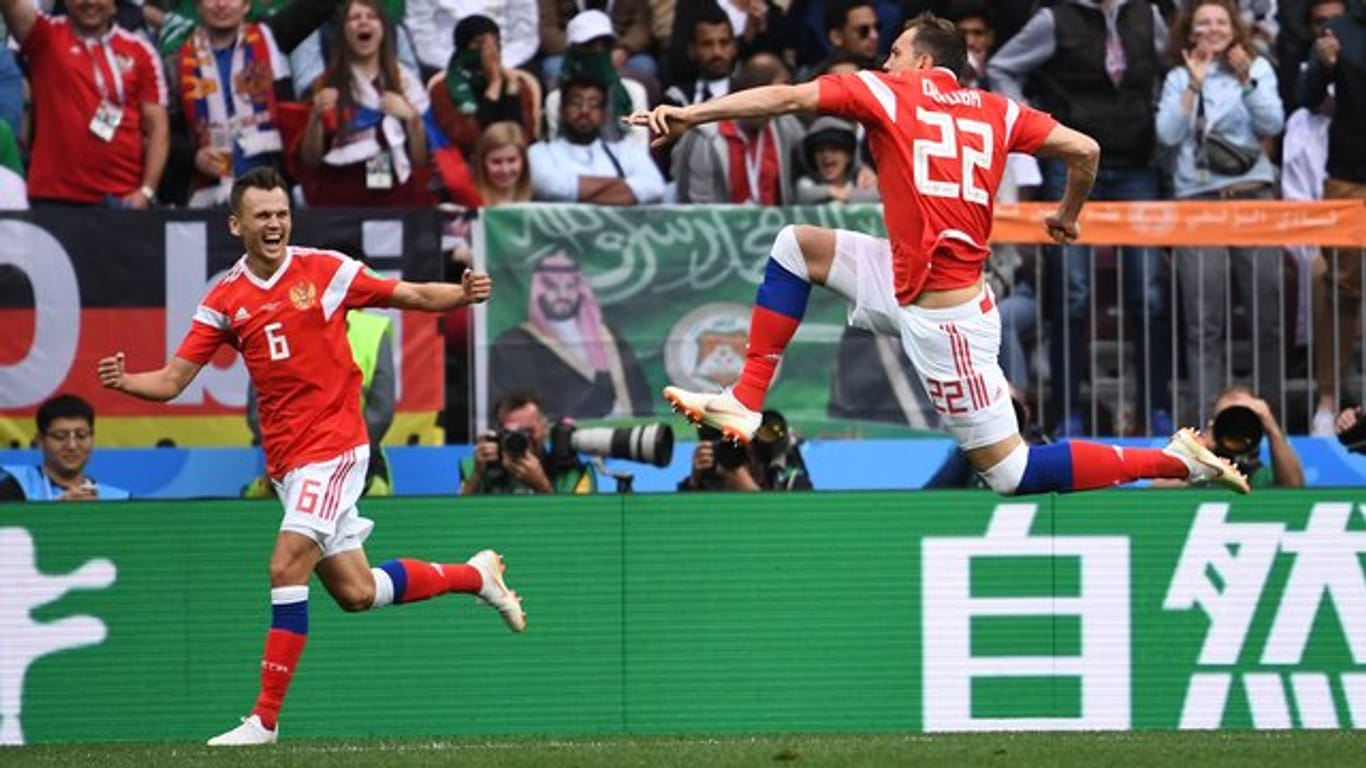 Russland gewann das WM-Eröffnungsspiel gegen Saudi-Arabien mit 5:0.