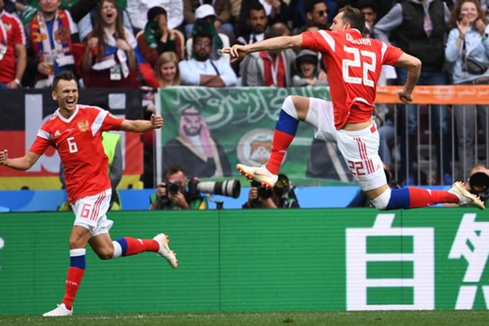 Russland gewann das WM-Eröffnungsspiel gegen Saudi-Arabien mit 5:0.