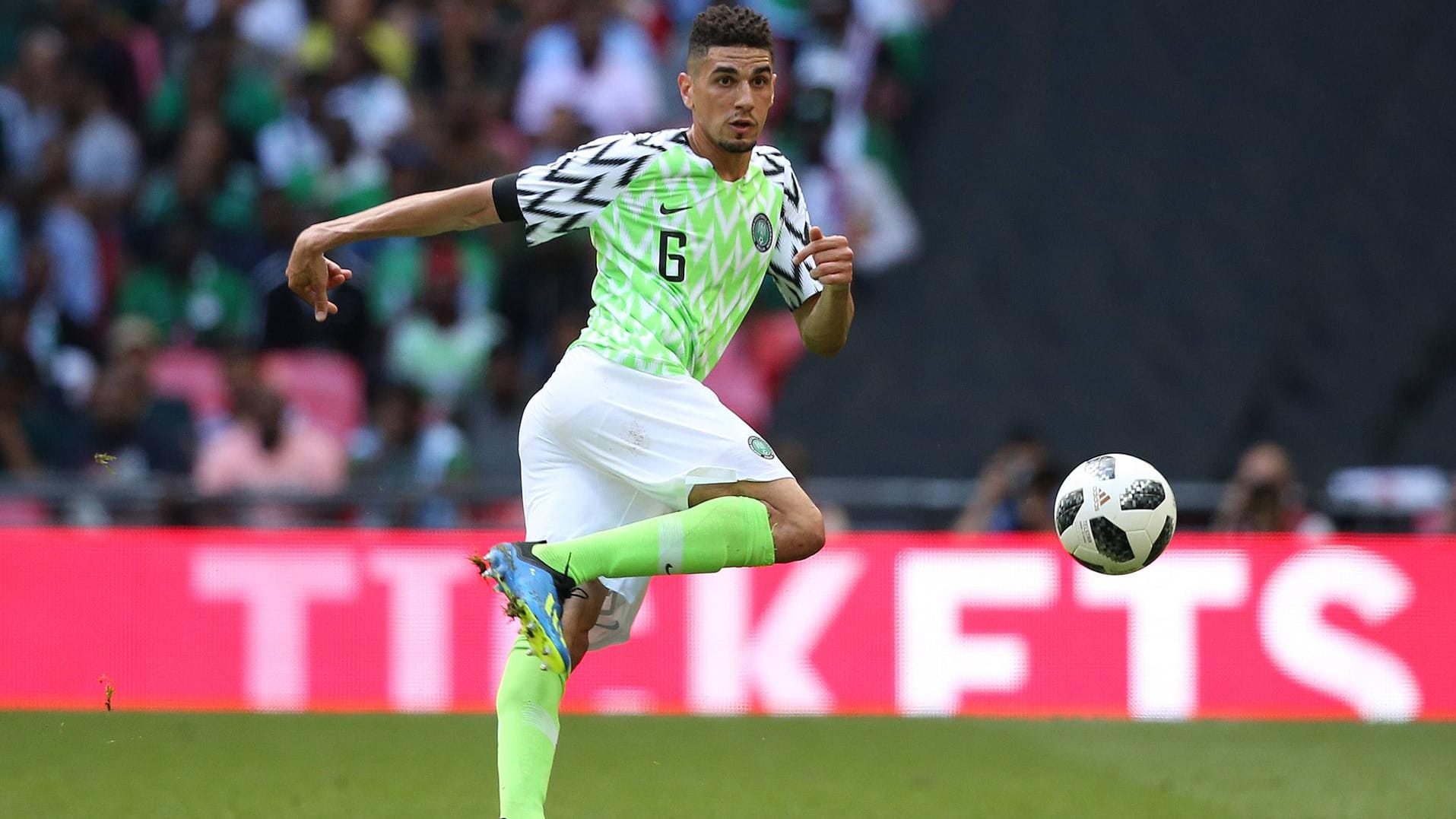 Leon Balogun: Er muss im Duell mit Argentinien Superstar Lionel Messi stoppen.