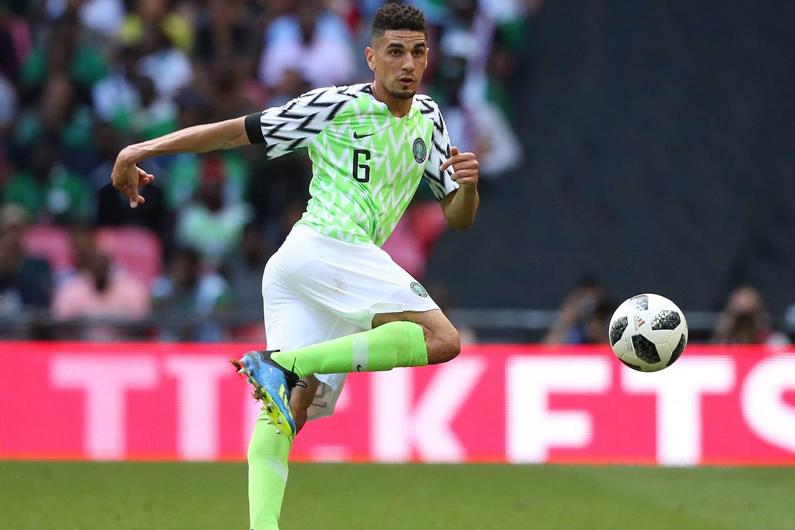 Leon Balogun: Er muss im Duell mit Argentinien Superstar Lionel Messi stoppen.