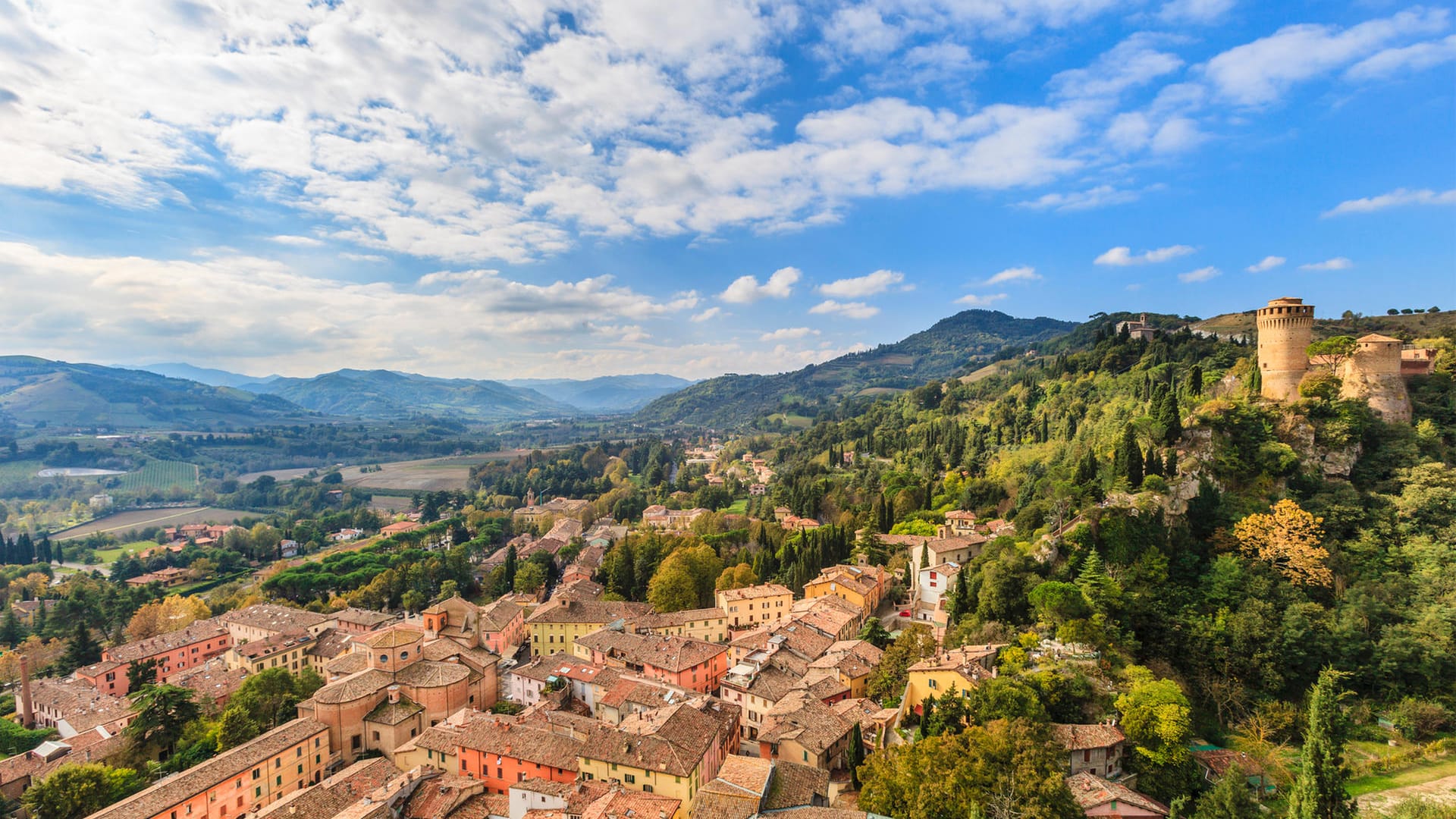 Brisighella: Die kleine Stadt liegt in Emilia-Romagna in Italien.