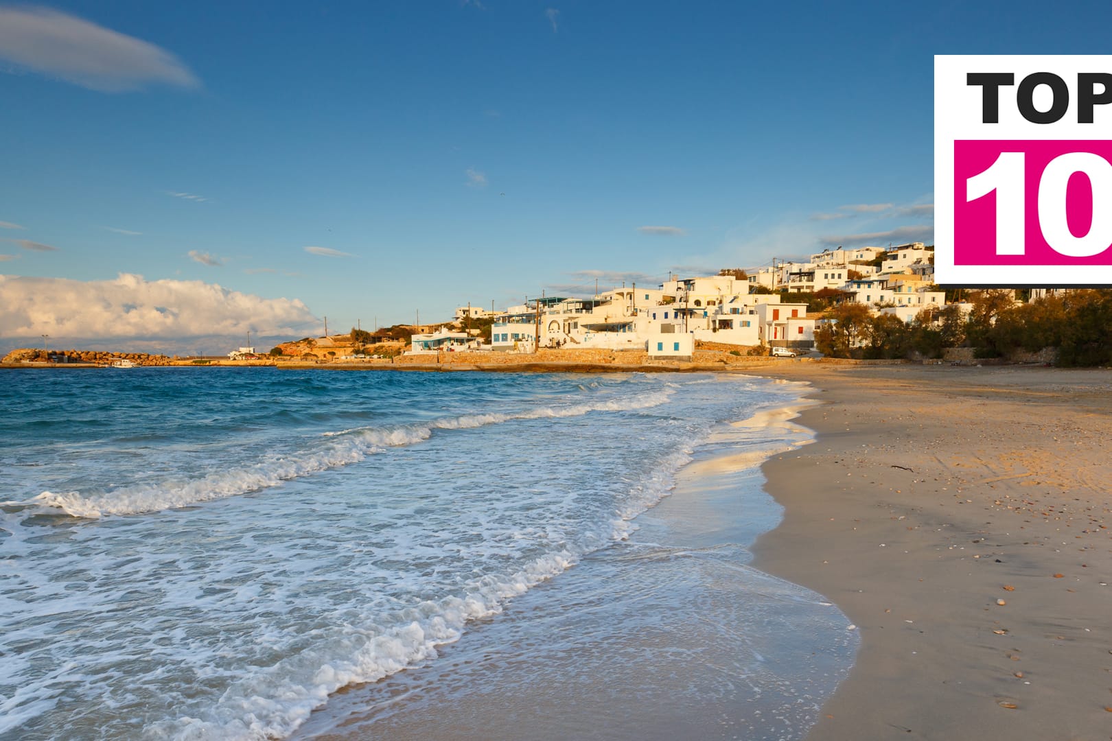 Strand auf der griechischen Insel Donousa: Hier können Besucher die Zeit schon einmal vergessen.