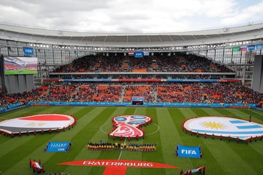 In der Jekaterinburg-Arena blieben im Spiel Ägypten gegen Uruguay viele Plätze frei.