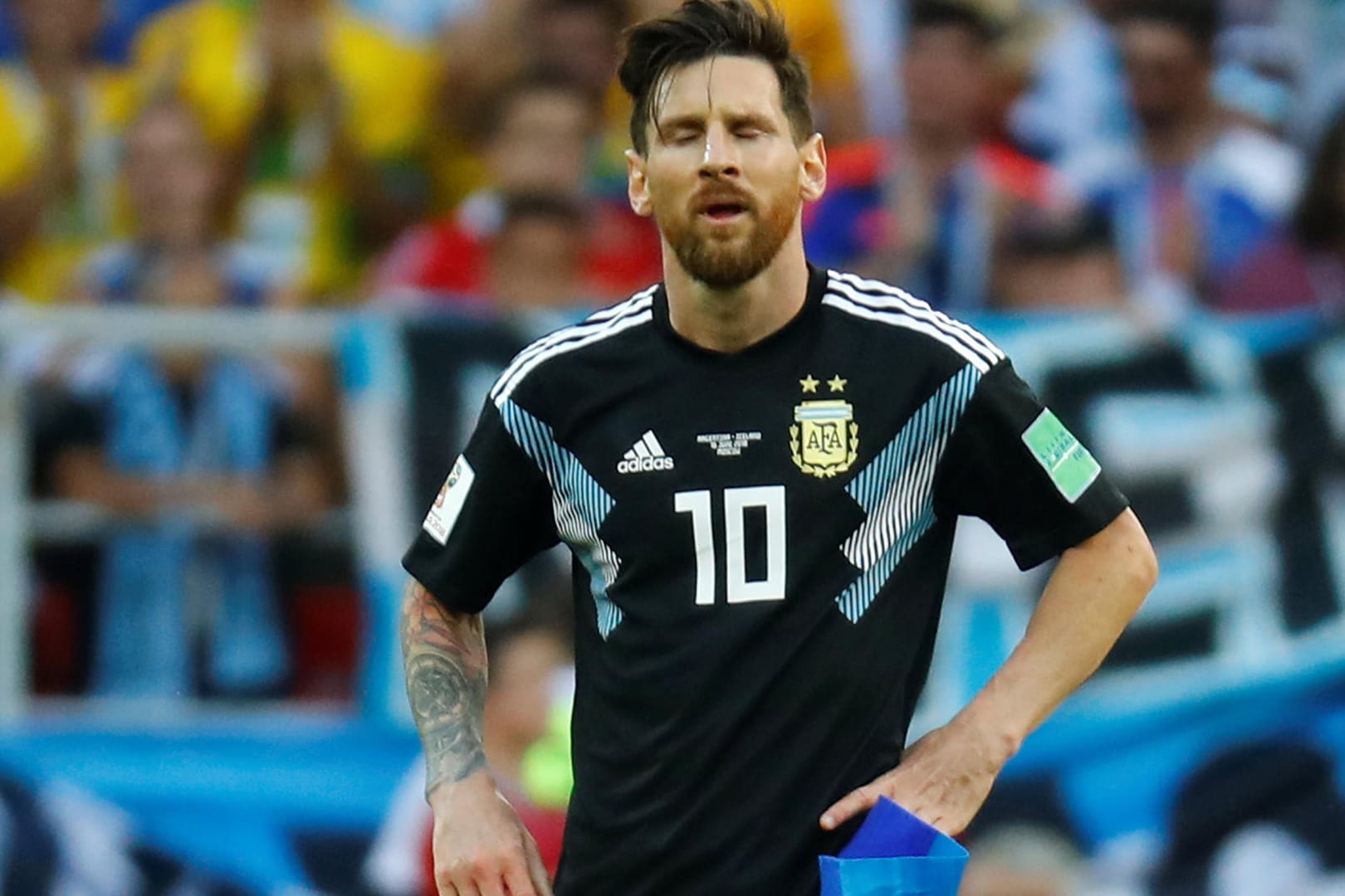 Niedergeschlagen: Argentinien-Superstar Lionel Messi, der einen Elfmeter und diverse Chancen vergab.