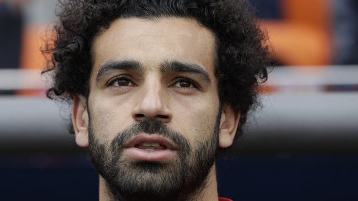 Ägyptens Stürmerstar Mohamed Salah scheint für die anstehenden Aufgaben in den Gruppenspielen fit zu sein.