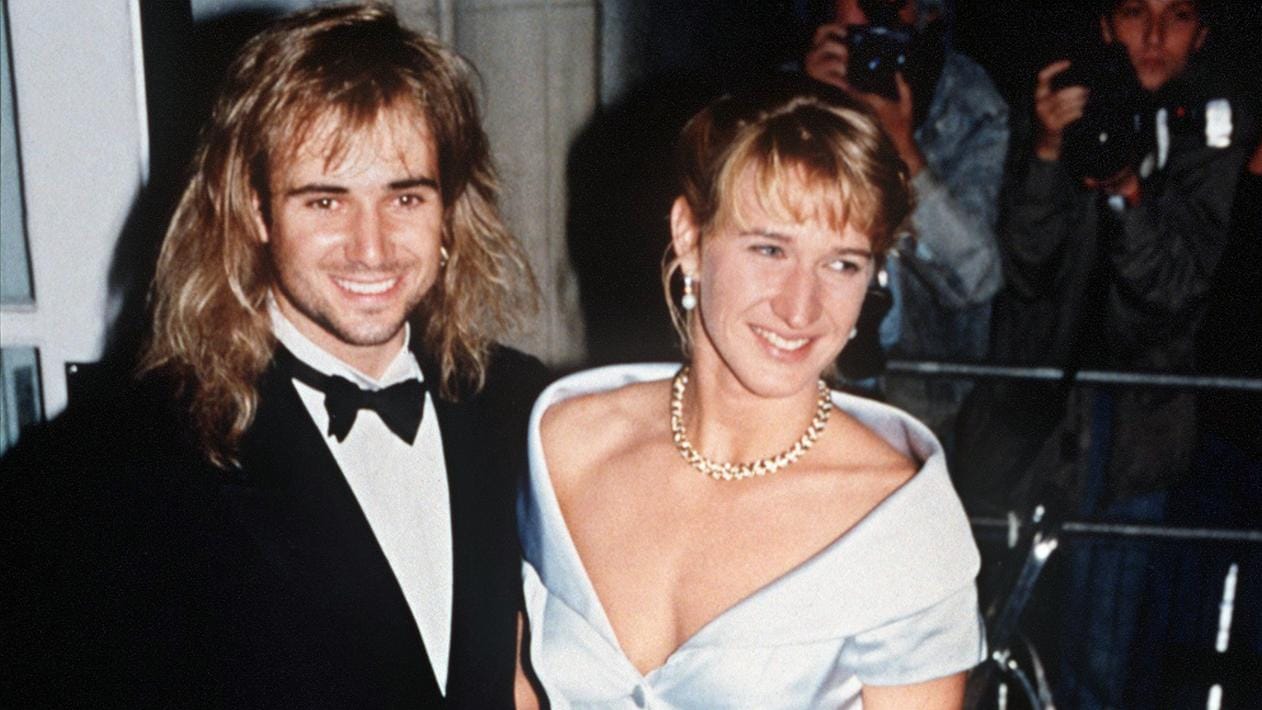 Steffi Graf und Andre Agassi: Beide waren 1992 Sieger der Tennis-Einzelwettbewerbe in Wimbledon.