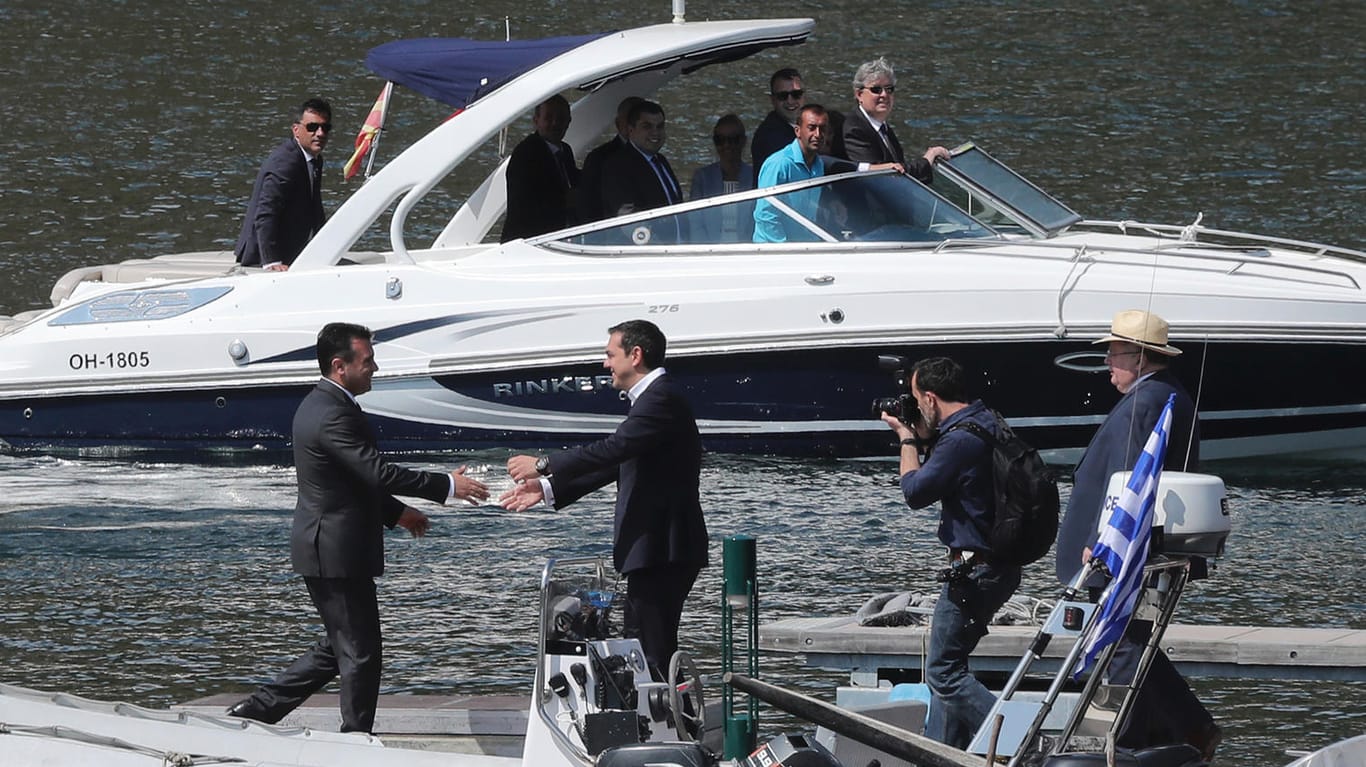 Alexis Tsipras empfängt Zoran Zaev