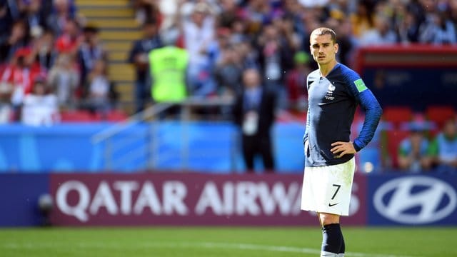 Kommt es zum Elfmeter, übernehmen die Stars die Verantwortung: Antoine Griezmann trifft vom Punkt für Frankreich.