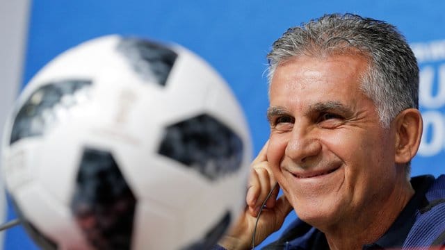 Sieht sein Team gegen Spanien nicht chancenlos: Iran-Coach Carlos Queiroz. Sieht sein Team gegen Spanien nicht chancenlos: Iran-Coach Carlos Queiroz.