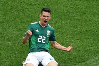 Matchwinner: Mexikos Matchwinner Hirving Lozano feiert sein Tor gegen Deutschland.