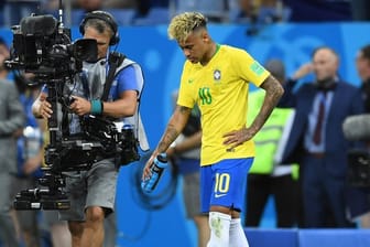 Neymar war nach dem 1:1 seiner Brasilianer gegen die Schweiz bedient.