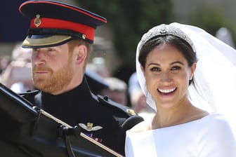 Jawort ohne ihren Vater: Prinz Harry und Herzogin Meghan feierten am 19. Mai 2018 Hochzeit.