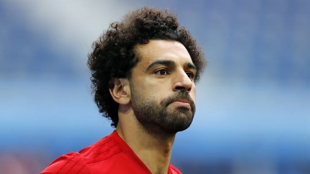 Mohamed Salah trainiert mit dem Team Ägyptens für das Spiel gegen Russland. Mohamed Salah trainiert mit dem Team Ägyptens für das Spiel gegen Russland.