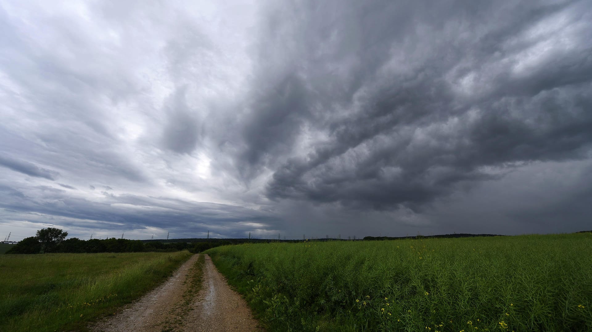 Dunkle Regenwolken: Zum Ende der Woche wird es wieder nass in Deutschland.