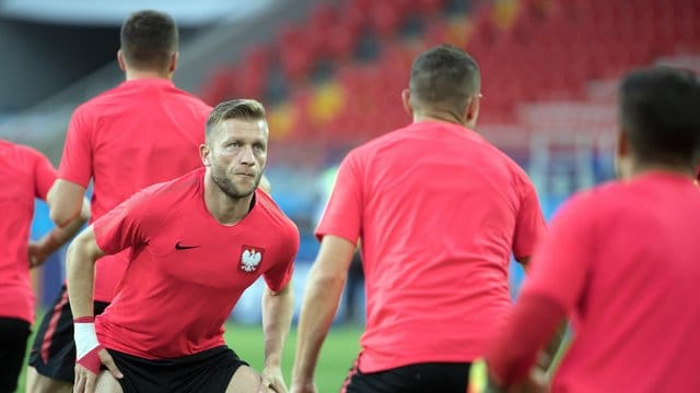 Jakub Blaszczykowski (l) bereitet sich auf sein 100. Jakub Blaszczykowski (l) bereitet sich auf sein 100.