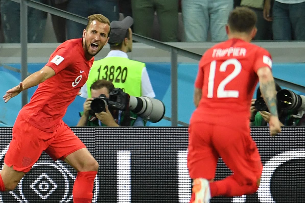 Der Matchwinner gegen Tunesien: Harry Kane (links).